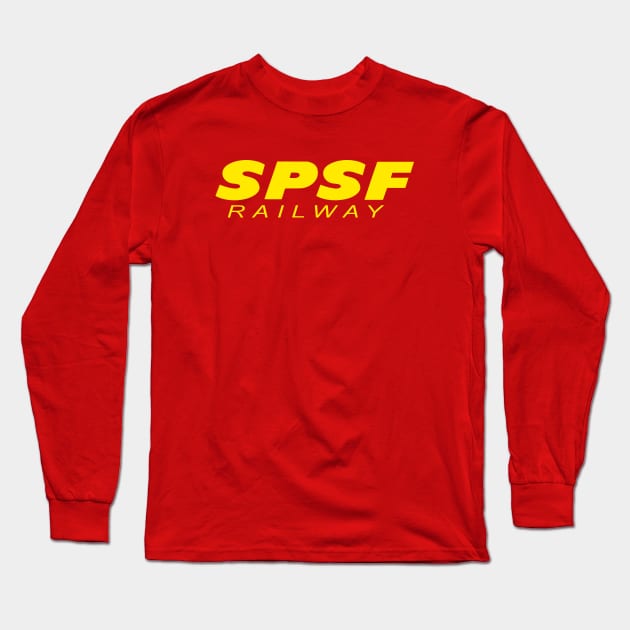 SPSF Railway Yellow Logo Long Sleeve T-Shirt by Kodachrome Railway Colors